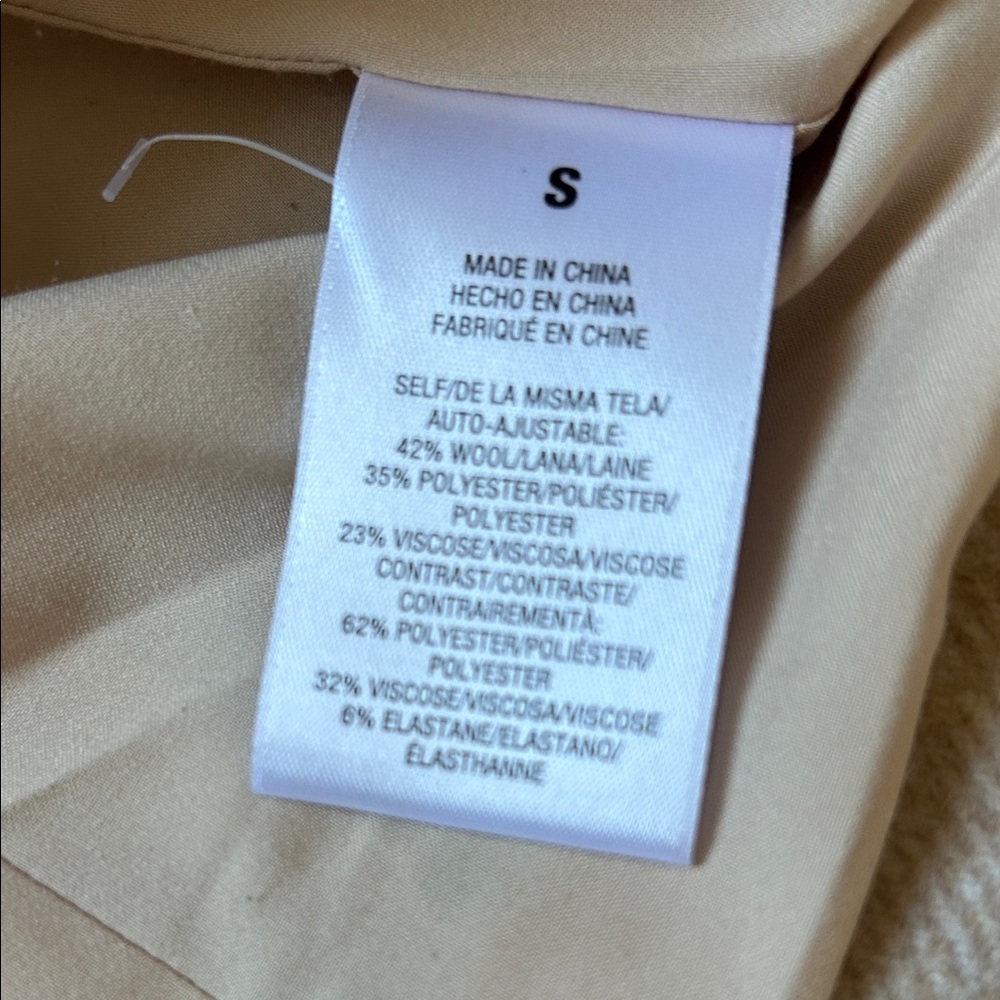 Favorite Daughter Beige Wool-Blend Blazer Jacket - Picture 5 of 5